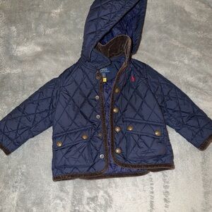 Ralph Lauren Kids Blue Quilted Puffer Jacket